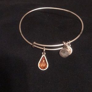 Alex and Ani citrine drop bangle